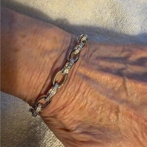 Elegant Sterling Silver Oval Link Bracelet